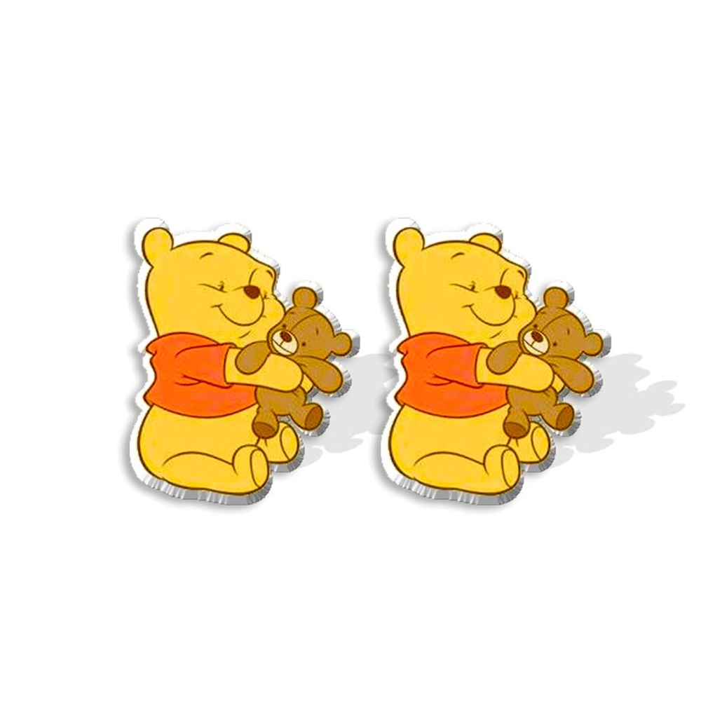 Pooh Acrylic Stud Earrings